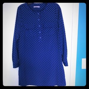 Gap Blue Polka Dot Pullover Shirt Dress Size Small